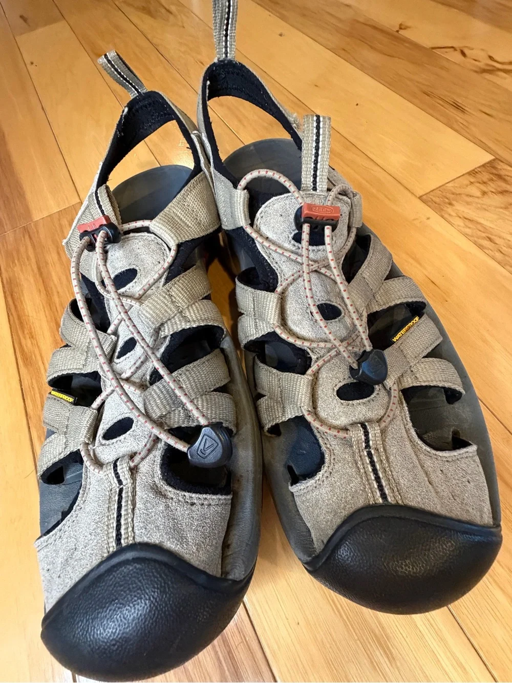 KEEN Newport H2 Men’s Waterproof Sandals Sz 11.5 Taupe Gray Hiking Water Shoes